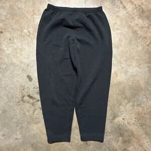 Vintage 90s Fruit of the Loom Black Cotton Sweatpants 36x28